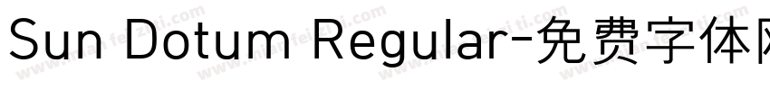 Sun Dotum Regular字体转换